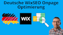 do german wix SEO onpage service