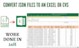 convert json files into an excel or CSV with good formatting