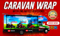 design professional caravan  wrap ,vehicle wrap ,bus wrap, van wrap,rv wrap