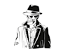 create black and white vector illustrations