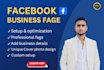 facebook business  page creation and optimization, cover photo design