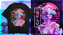 design trendy urban brutalist style streetwear t shirt