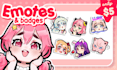 create cute chibi emotes in 24h