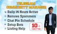 be crypto telegram community moderator, manager, admin