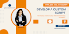 develop a custom script for blogspot website
