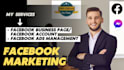 create facebook account and fb business page  for you