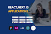 be your full stack react js and next js developer