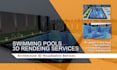 design ultra realistic 3d backyard pools and landscapes