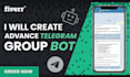 build a telegram group management bot with admin panel