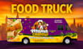 design, food truck wrap, truck wrap, vehicle wrap, van wrap, bus wrap