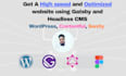 develop app with gatsby v5, contentful, strapi, wordpress, graphql