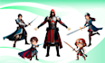 design custom 2d character sprite sheet and game assets