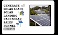 generate solar leads solar landing page solar sales funnel