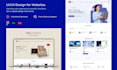 design clean modern intuitive landing page and website uiux