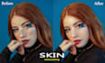 do skin retouching high end face photo, beauty image editing