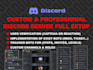 create a professional discord server full setup crypto, nft