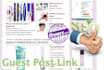 guest post your article with a link on my makeup and beauty website