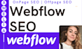 perform onpage technical SEO for webflow, wix with local citation