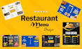 design trifold brochure poster restaurant menu in 3 hours