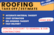 do detail roofing material take off and cost estimation