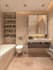 create photorealistic luxury bathroom interior 3d rendering