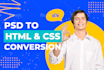 convert psd to html, figma to html with css