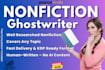 be your nonfiction book writer, pro ghostwriter, KDP kindle ebook writer