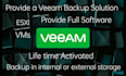 provide and create a backup solution for the vmware infra