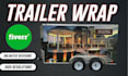 design modern trailer,vehicle,car,van,truck,bus,box trailer caravan,trailer wrap