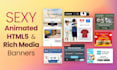 do animated HTML5 or rich media banner