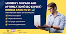 do monthly on page and optimization SEO expert