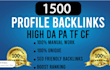 build 1500 high quality seo social media profiles backlinks