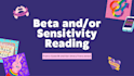 beta and sensitivity read your writing