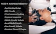 design cosmetic, beauty salon, spa, skin care, hair extension website