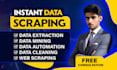 custom data scraping,mining from any website using python
