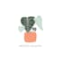 design acknowledged and trusted house plant logo