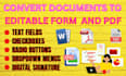create editable files and non editable files