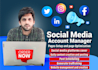 be your social media marketing manager for instagram and facebook