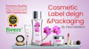 cosmetic label design, cosmetic packaging in 6 hours only