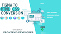 convert figma to html css, image to html, psd to html, xd to html