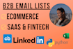 build targeted ecommerce and saas b2b email list