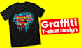 do modern lettering custom graffiti t shirt design