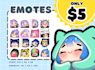 create affordable cute twitch emotes
