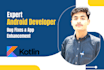 help fix app issues, errors and bugs in kotlin