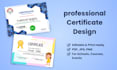 design professional award, diploma, or certificate templates editable