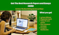 provide 24h expert research writing services in any field