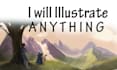 illustrate draw or design any character or scene for a story game or concept