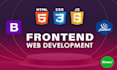 be your frontend developer convert ui ux psd figma to HTML CSS