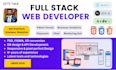 be full stack web developer in react, node, PHP, HTML, CSS
