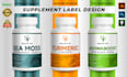 professional supplement label design and product packaging